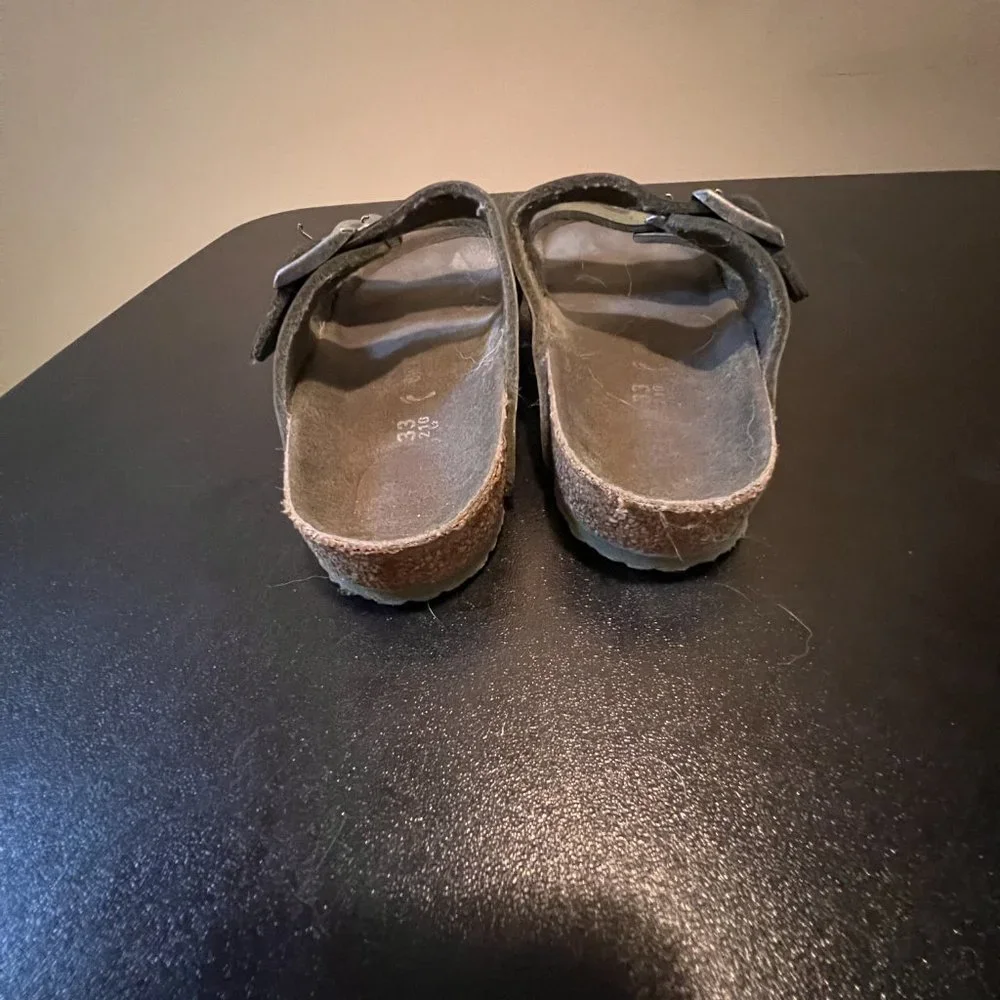 Birkenstock arizona cameo desert khaki leather sandals EUR 33 US 2-2.5